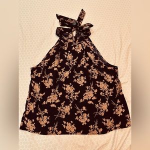 SHEIN Curve Sleeveless Top with Tie Size 1XL